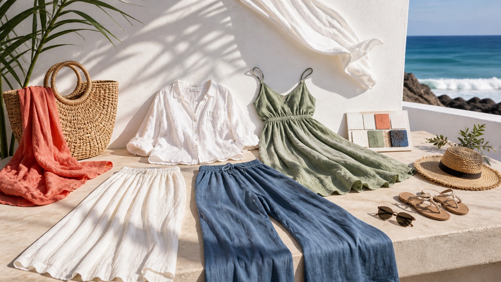Looks de verano en Fuerteventura con prendas ligeras y complementos naturales